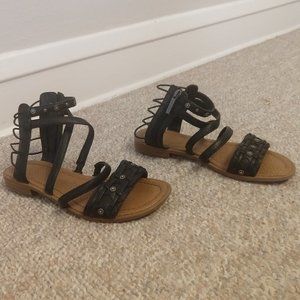 Strappy Black Ankle Sandal